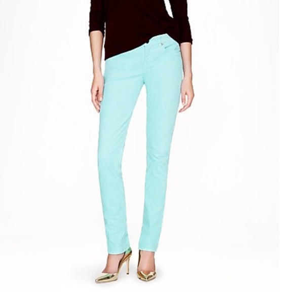 J. Crew Pants - J. Crew Mint Green Matchstick Corduroy Pants